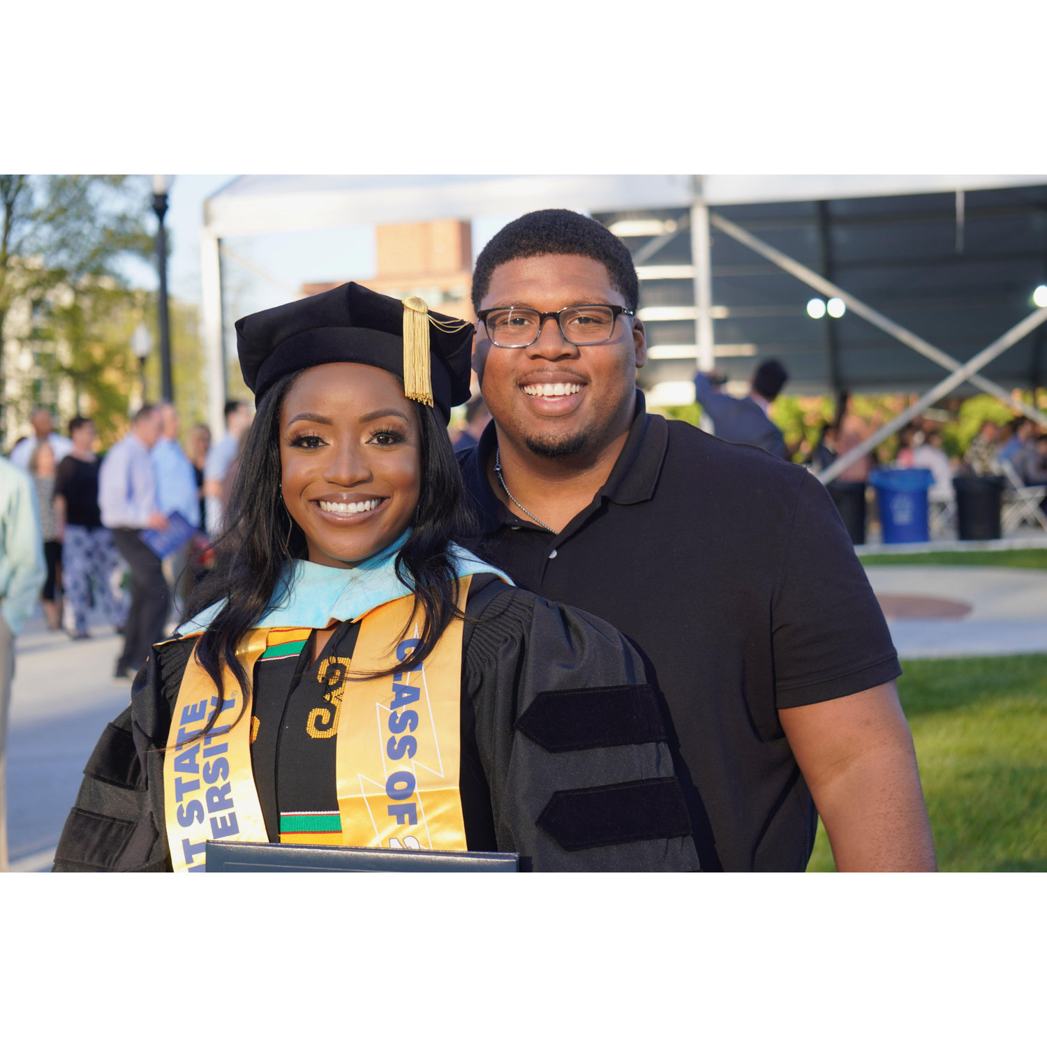 Daysjia became the first person to earn a doctorate degree in her family and Alex was her biggest supporter, documenting the entire weekend.