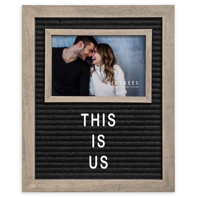 Sixtrees Ltd® Letterboard Picture Frame in Grey