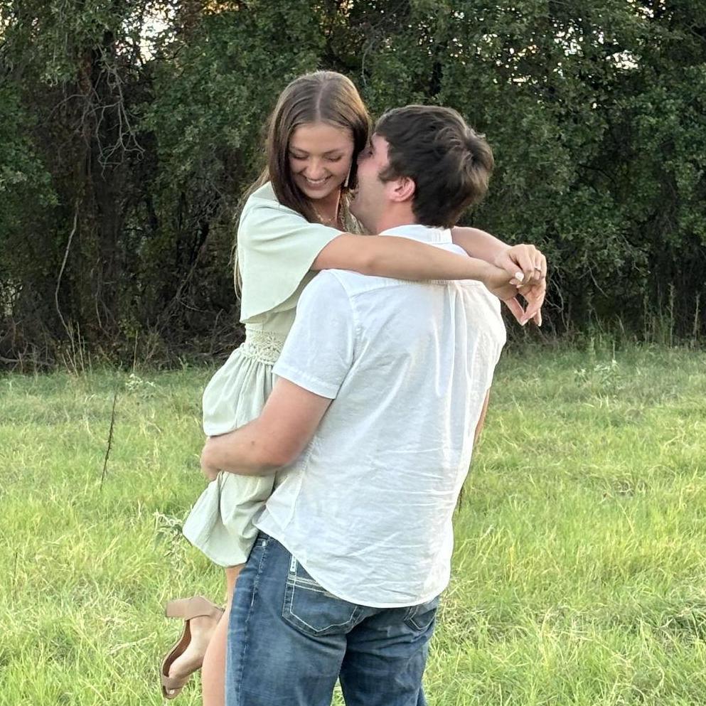 Behind the scenes of some engagement photos.