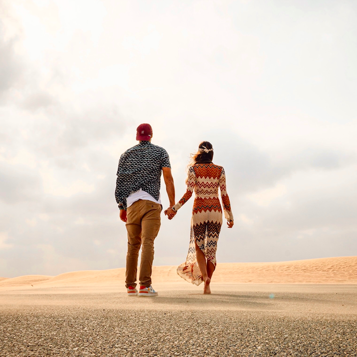 Exploring the dunes in Dubai