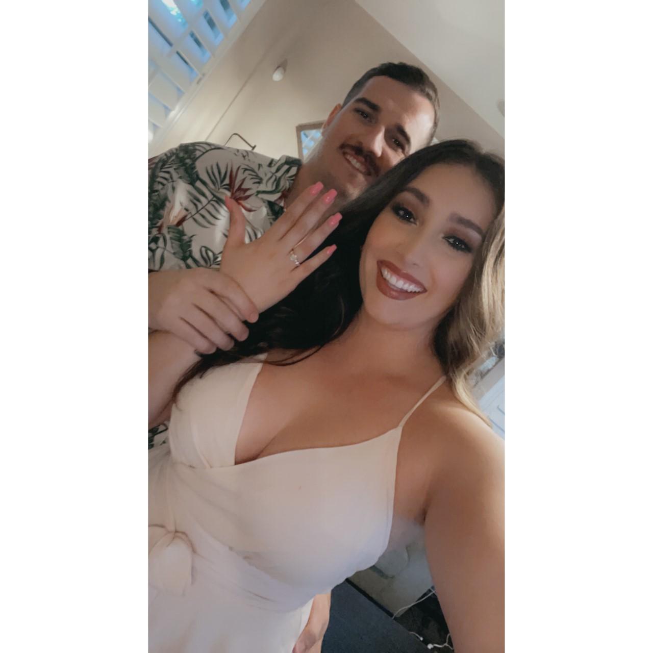 The day we got engaged 