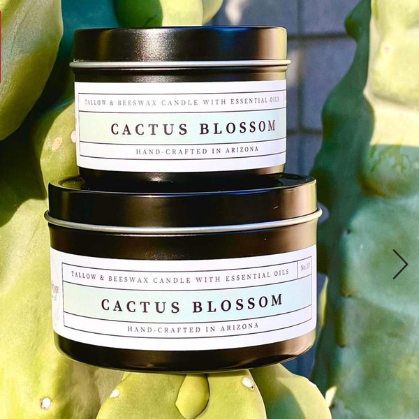 Cactus Blossom Tallow and Beeswax Candle