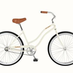 Chatham Beach Cruiser Bike - Step Through Single Speed - Eggshell