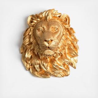 Resin Faux Taxidermy Lion Head