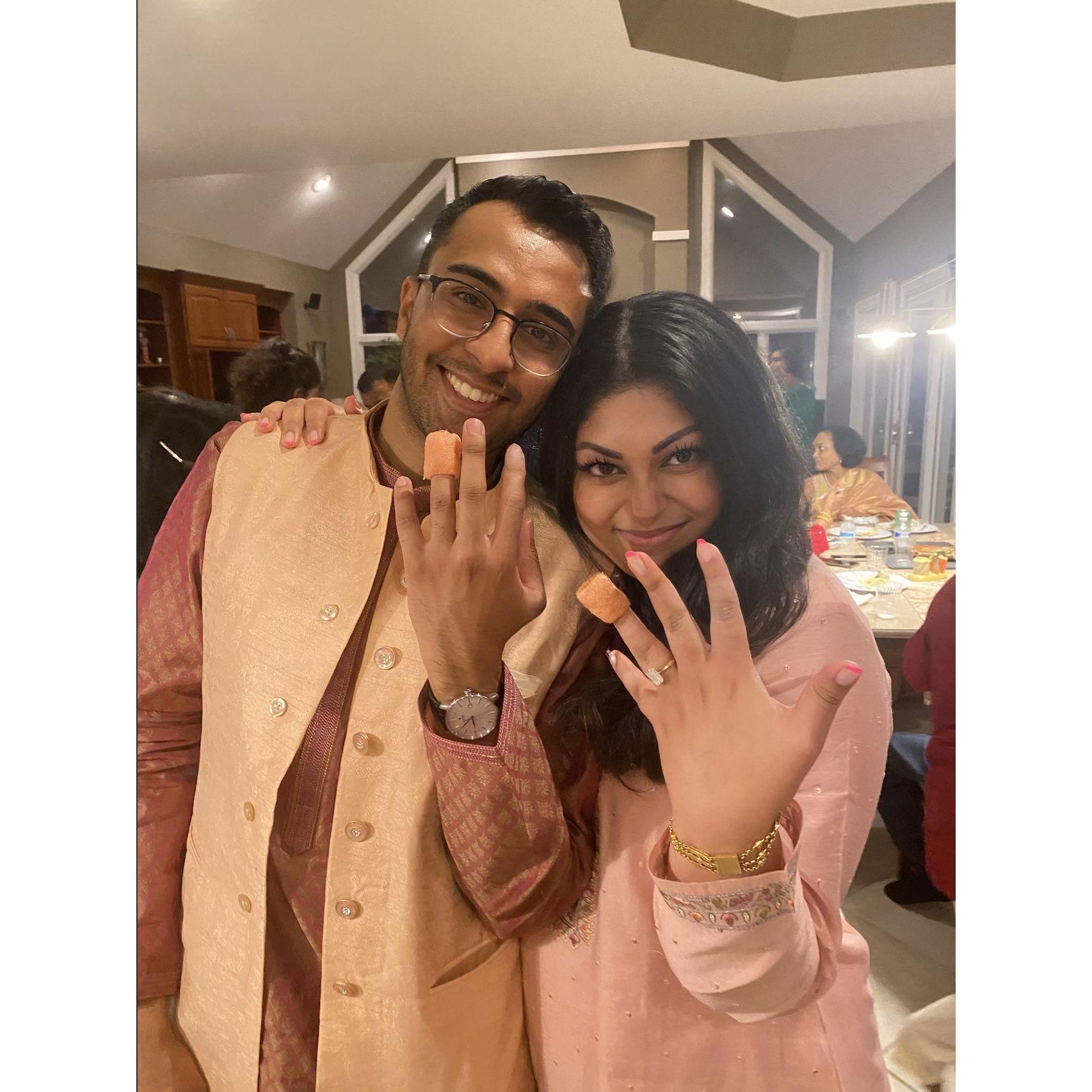 showing off our preferred wedding bands, of course