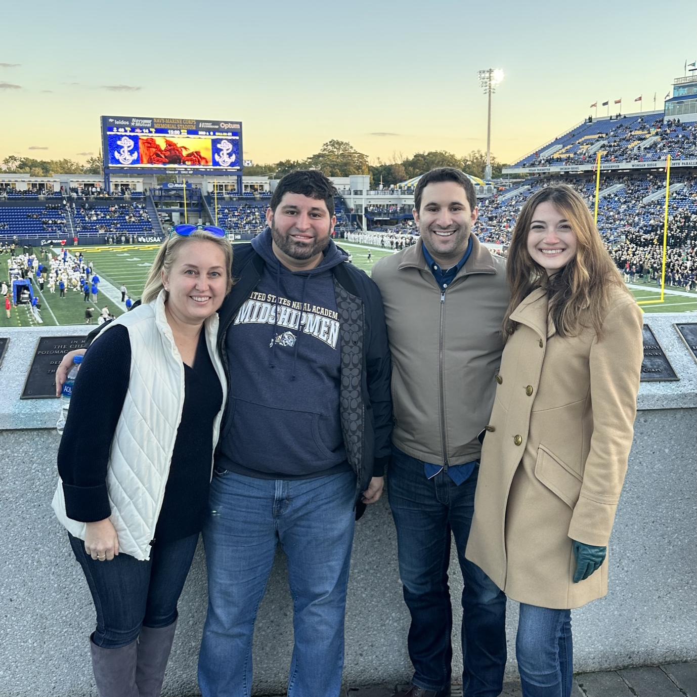 Visiting co-best man John Anthony and Valentina in Annapolis!