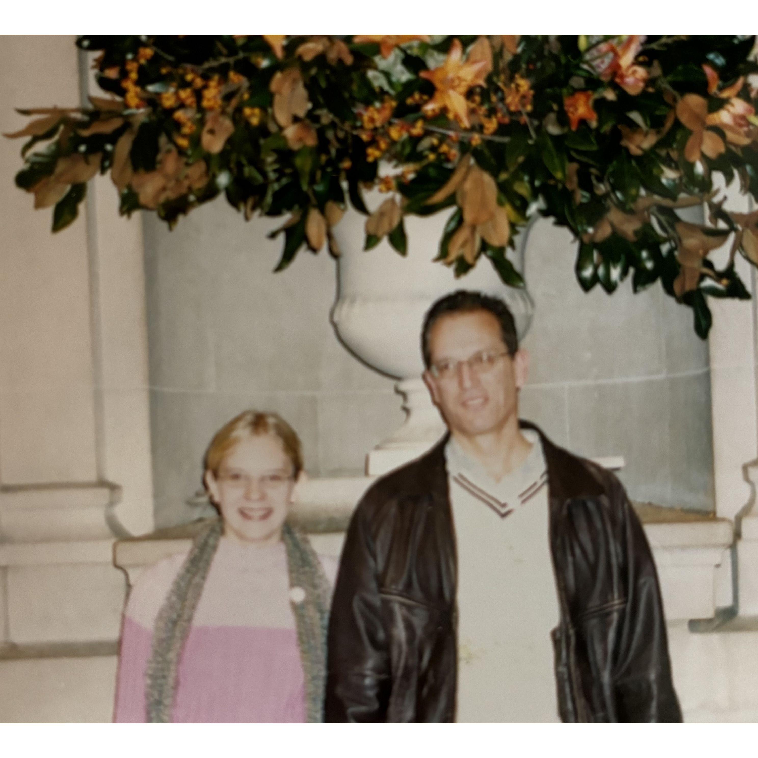 Lexi and Dad at the Metropolitan Museum of Art
