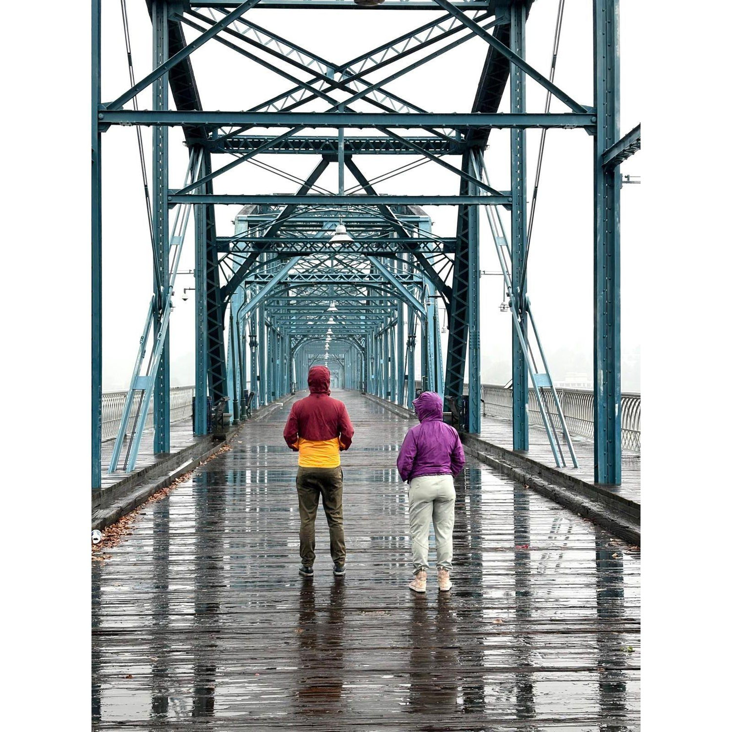 On our first visit to Chattanooga in October 2024 we crossed over the iconic Walnut Street Bridge (now sadly closed for renovations).