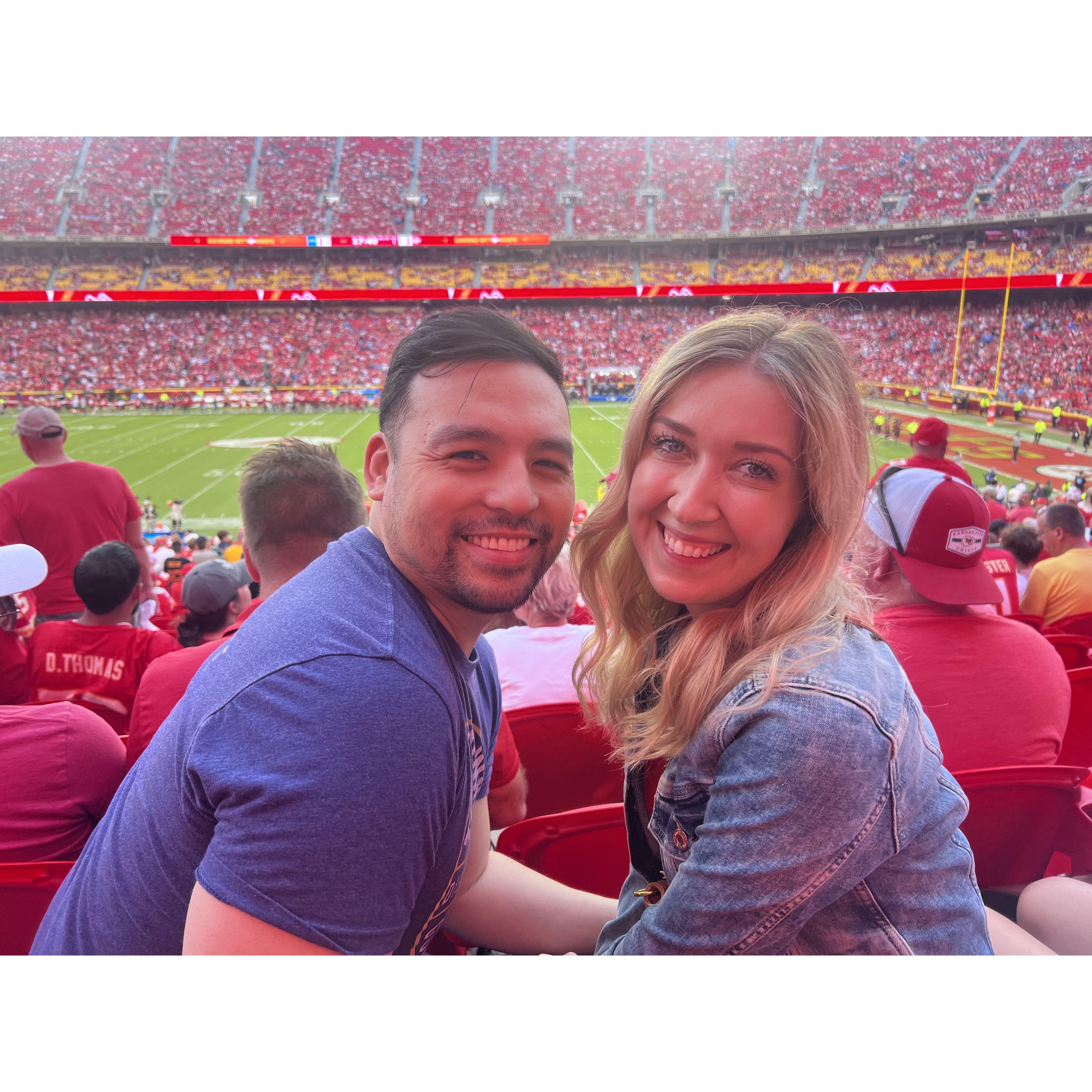 First game of the season- go Chiefs!