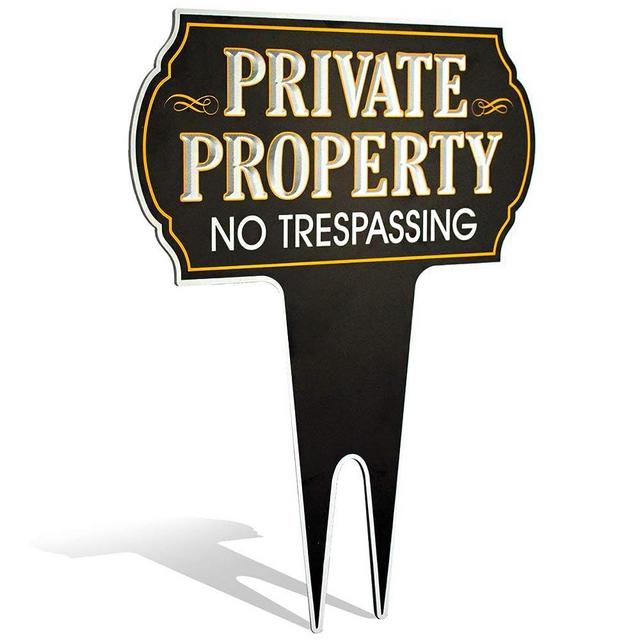 Signs Authority Private Property No Trespassing Sign - Dibond Aluminum 15" X12" No Trespassing Signs Private Property - Metal Yard Signs Protect your Home and Businesses with Private Property Signs