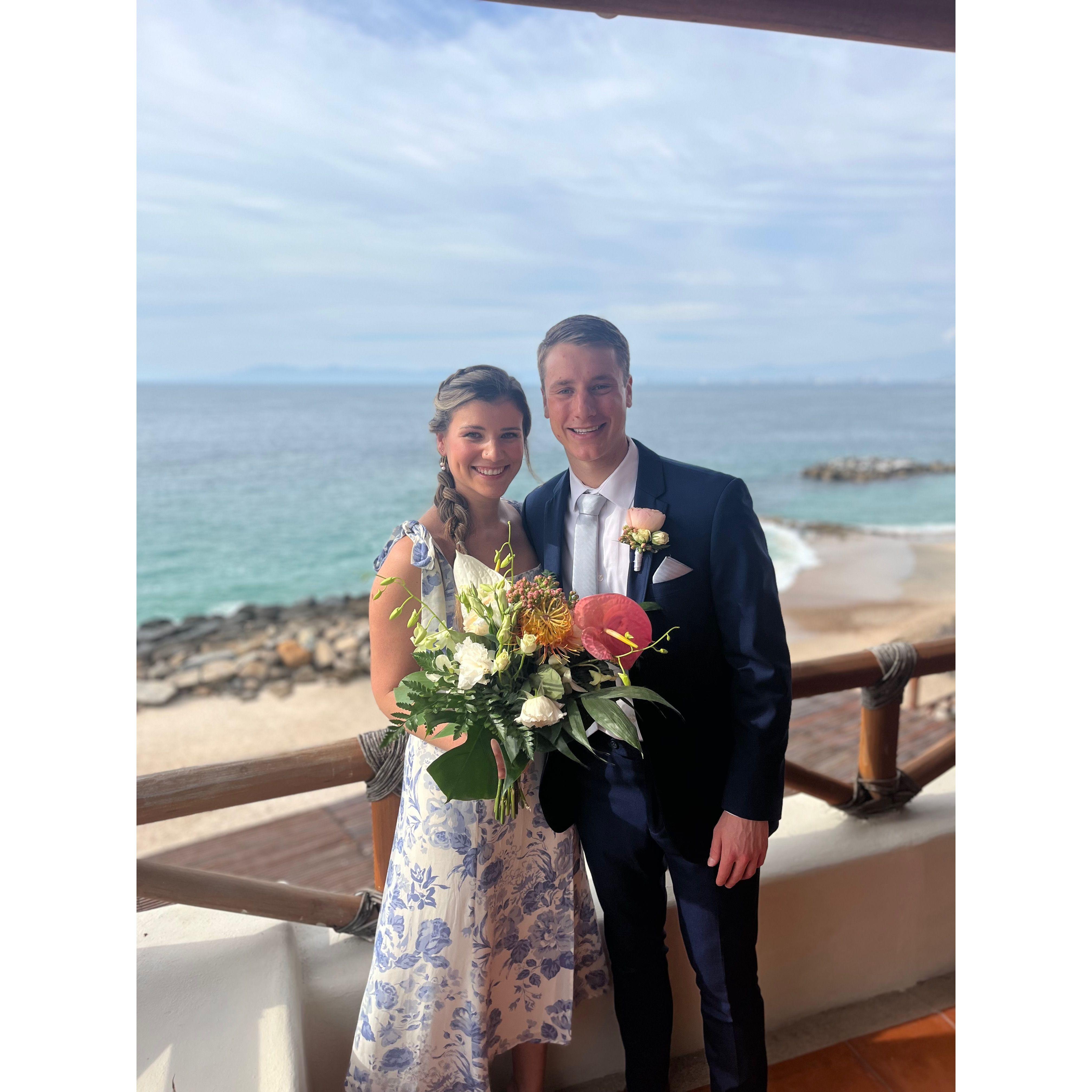 Celebrating David and Katie's wedding in Puerto Vallarta, MX!