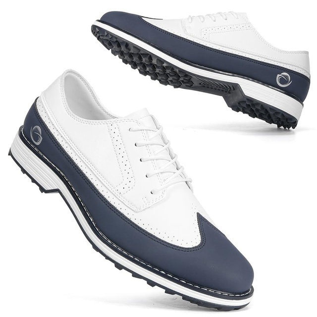 Ifrich Men's Professional Golf Shoes Spikes Golf Sports Sneakers Male Waterproof Golfing Sneakers Walking Sports Shoes