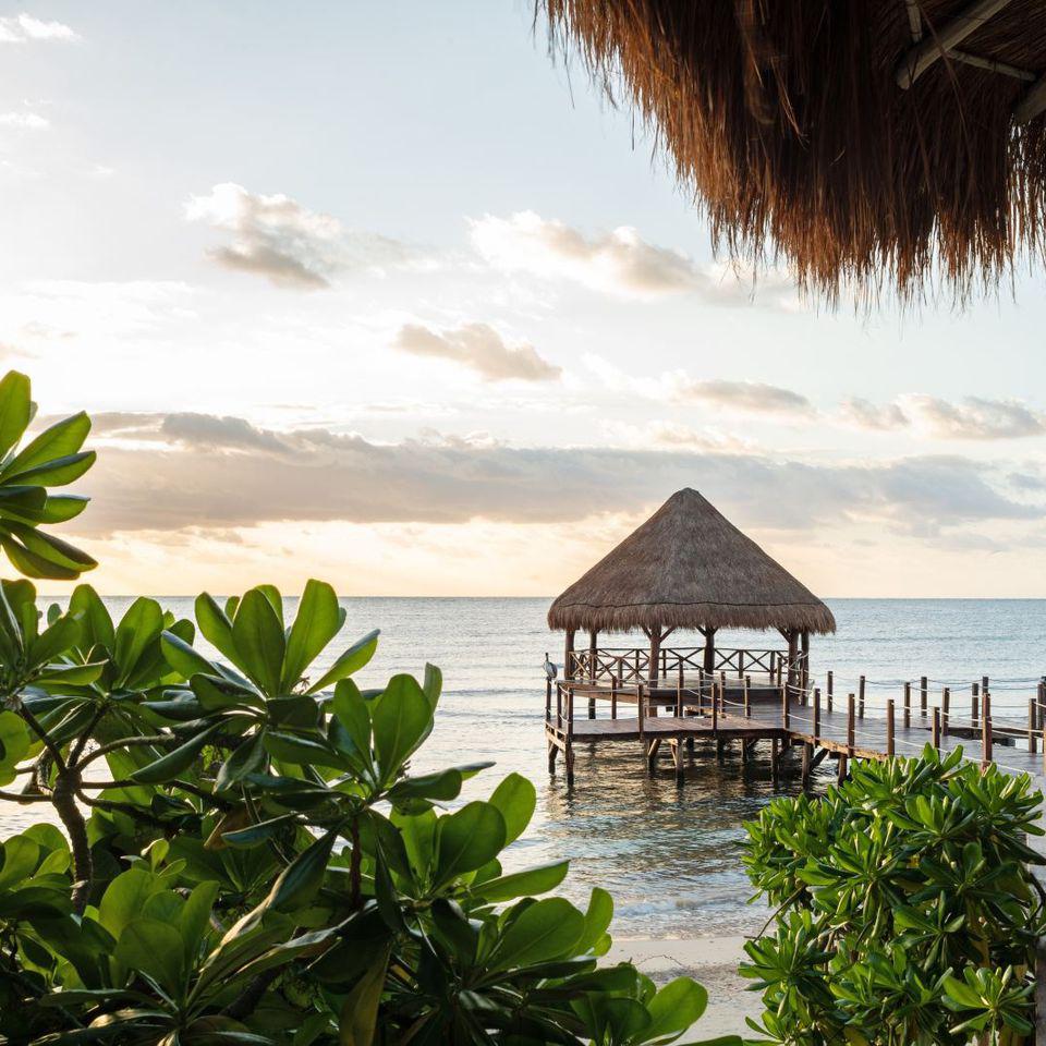 Sunrise yoga, water aerobics, beach sports