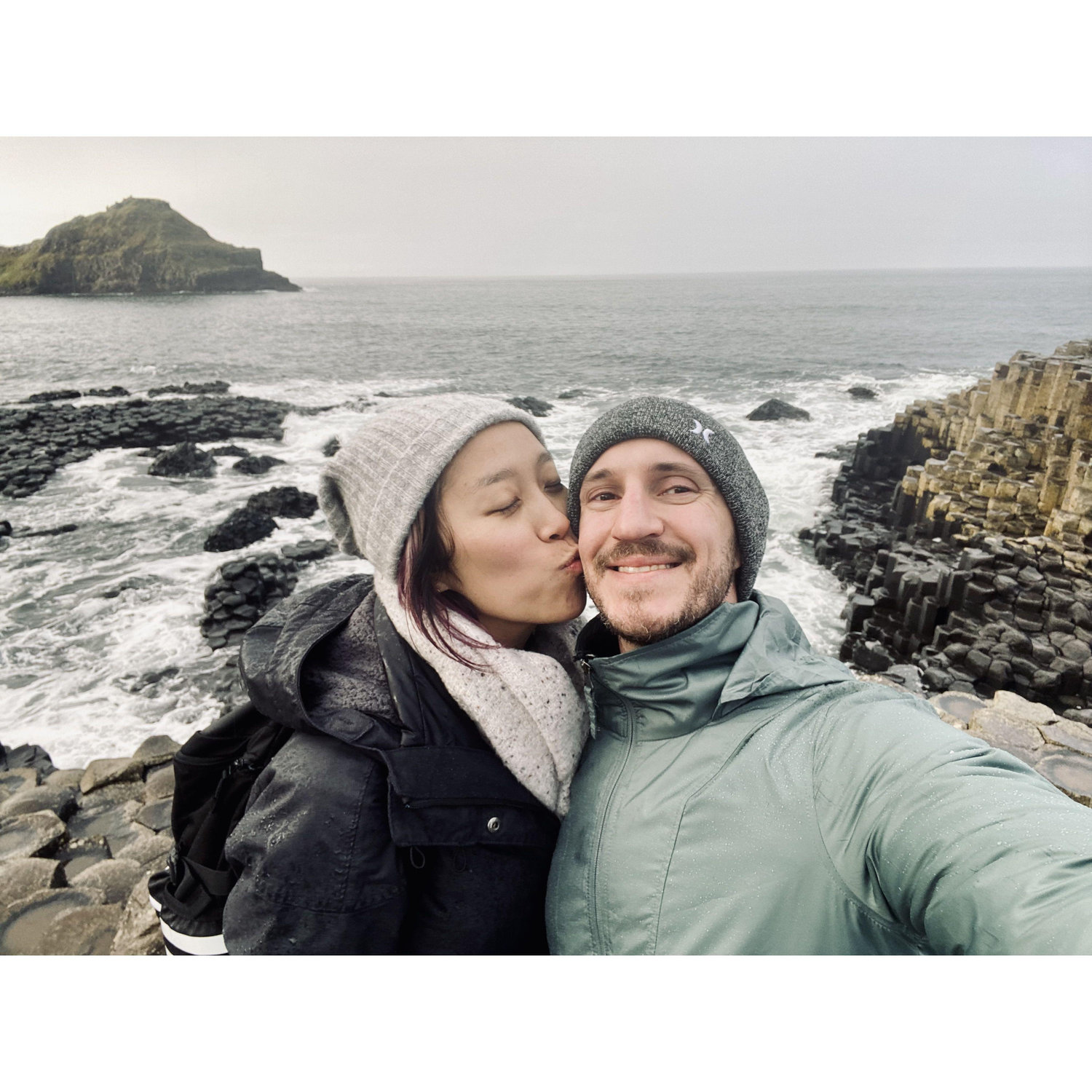 dec 2023, dean's first trip to northern ireland, at giant's causeway