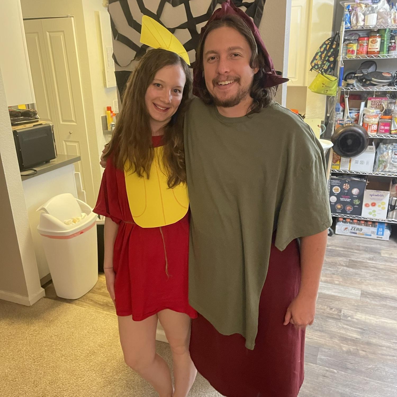 Kuzco and Pacha for Halloween!