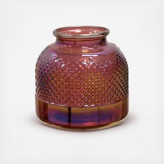 Diamond Stud Recycled Spanish Glass Vase