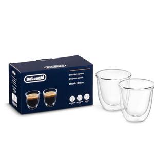 DeLonghi 3oz Espresso Double Wall Thermal Glasses, Set of 2