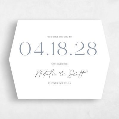 Blue Diamond Wedding Save the Date - Taos Landscape