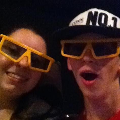 Far out! We always loved this selfie with 3D-Glasses during the summer of 2011. Peep the UConn National Champions hat!