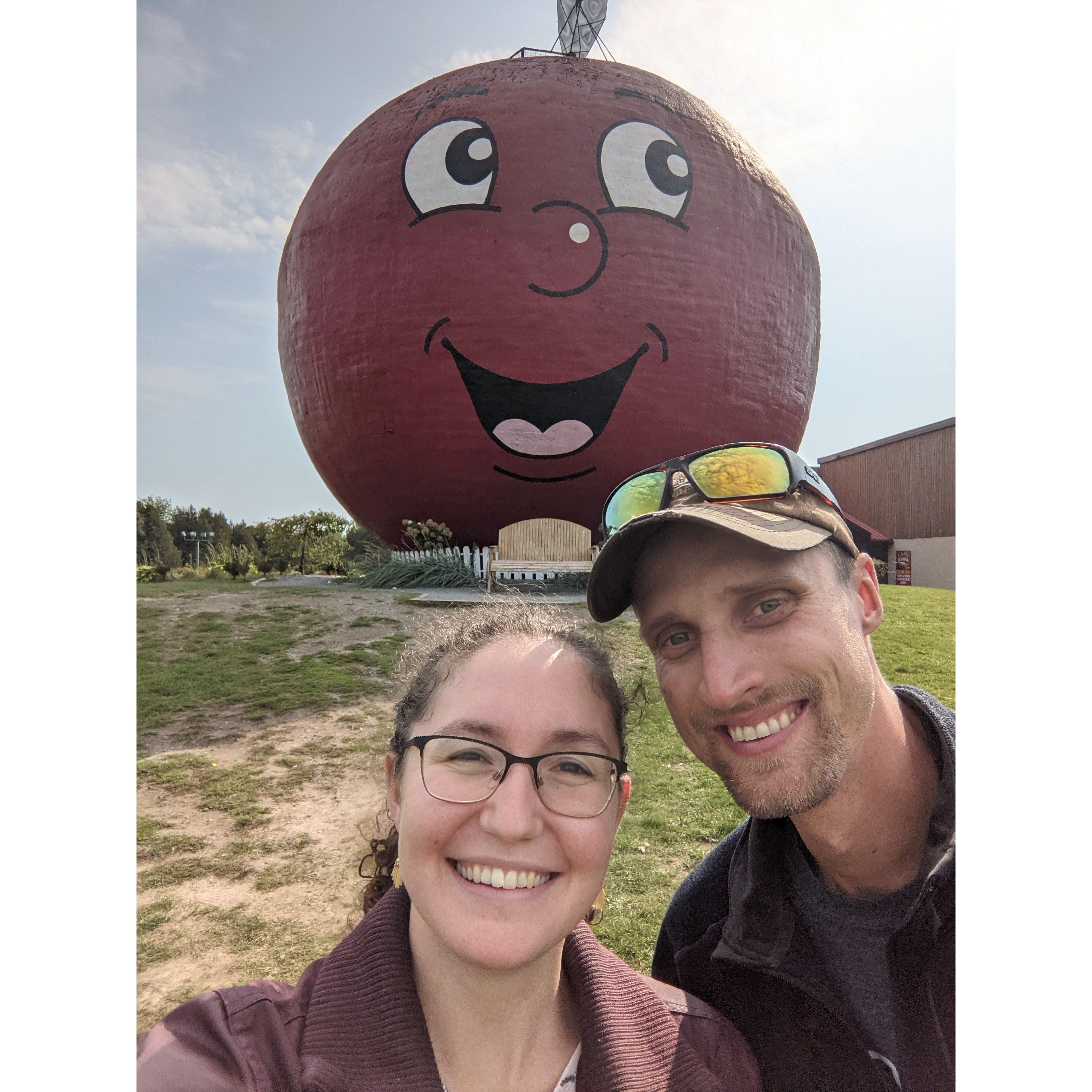 Enjoying the sights near our first home together in Cobourg Ontario