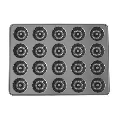 Wilton Perfect Results Premium Non-Stick Mega Mini Fluted Tube Pan, 20-Cavity