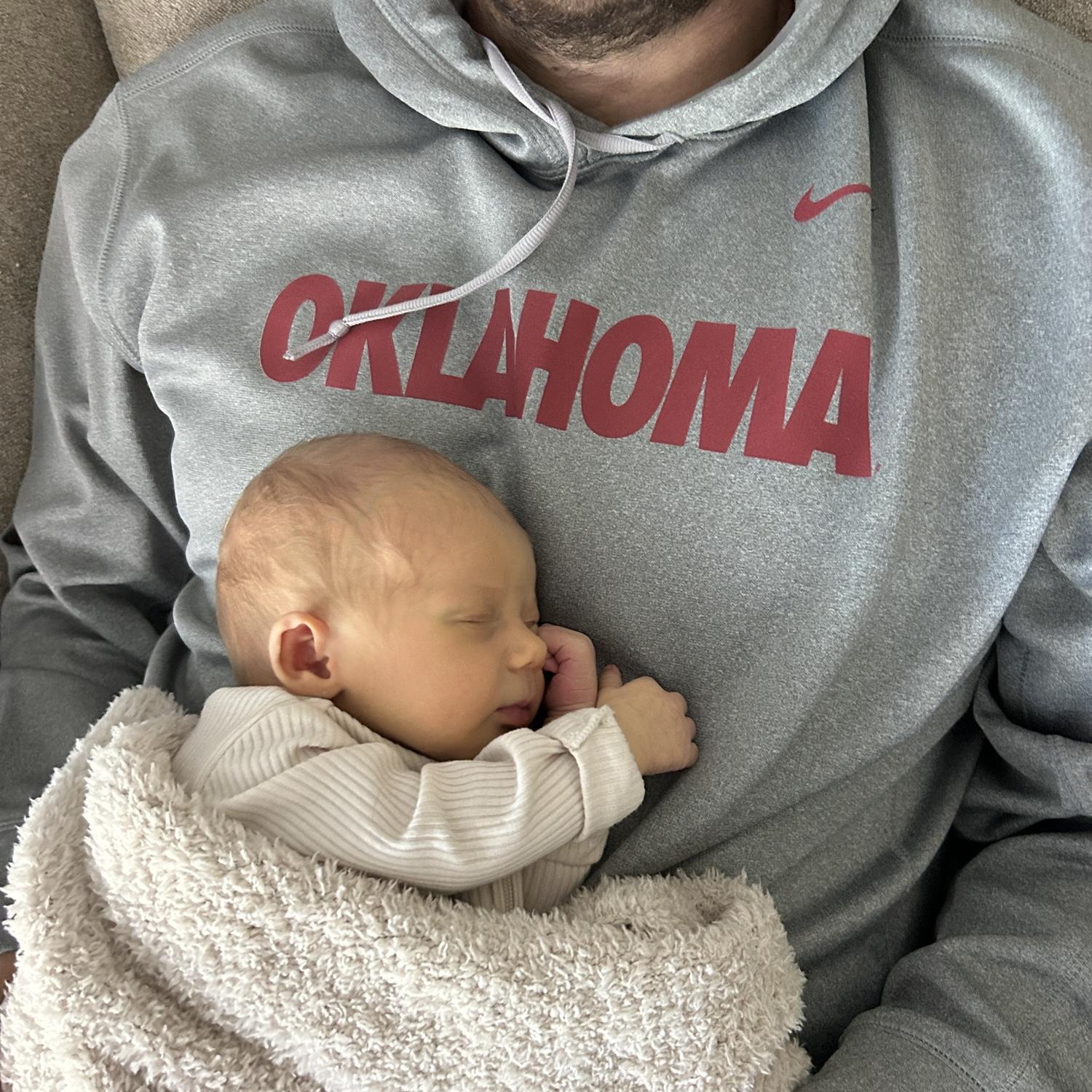 Our first baby 🥹 her first OU game (iykyk)