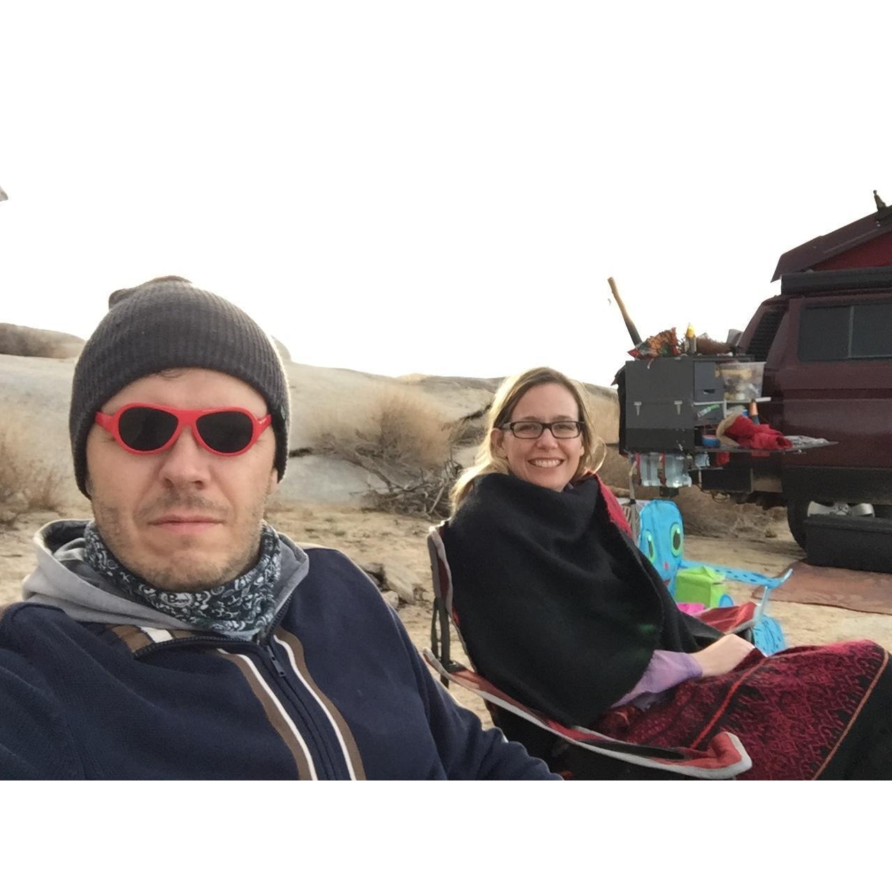 Bernd has a really big head, doesn’t he? Mojave Desert, CA, Outback, 2018