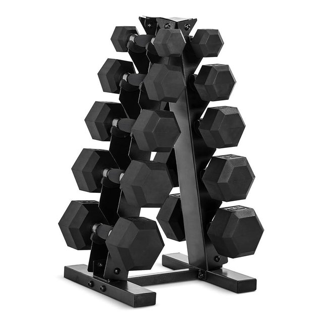 CAP Barbell 150 LB Dumbbell Set with Rack