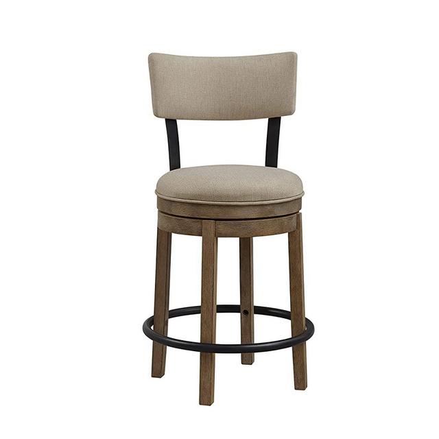 Ball & Cast Counter Stool Chair Kitchen Room bar Stool, Creamy White,1-Pack, 24" H