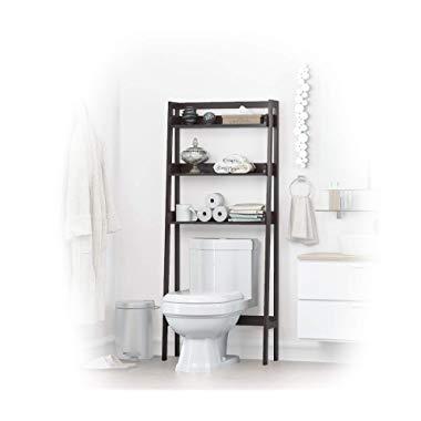 UTEX 3-Shelf Bathroom Organizer Over The Toilet, Bathroom Spacesaver (Espresso)