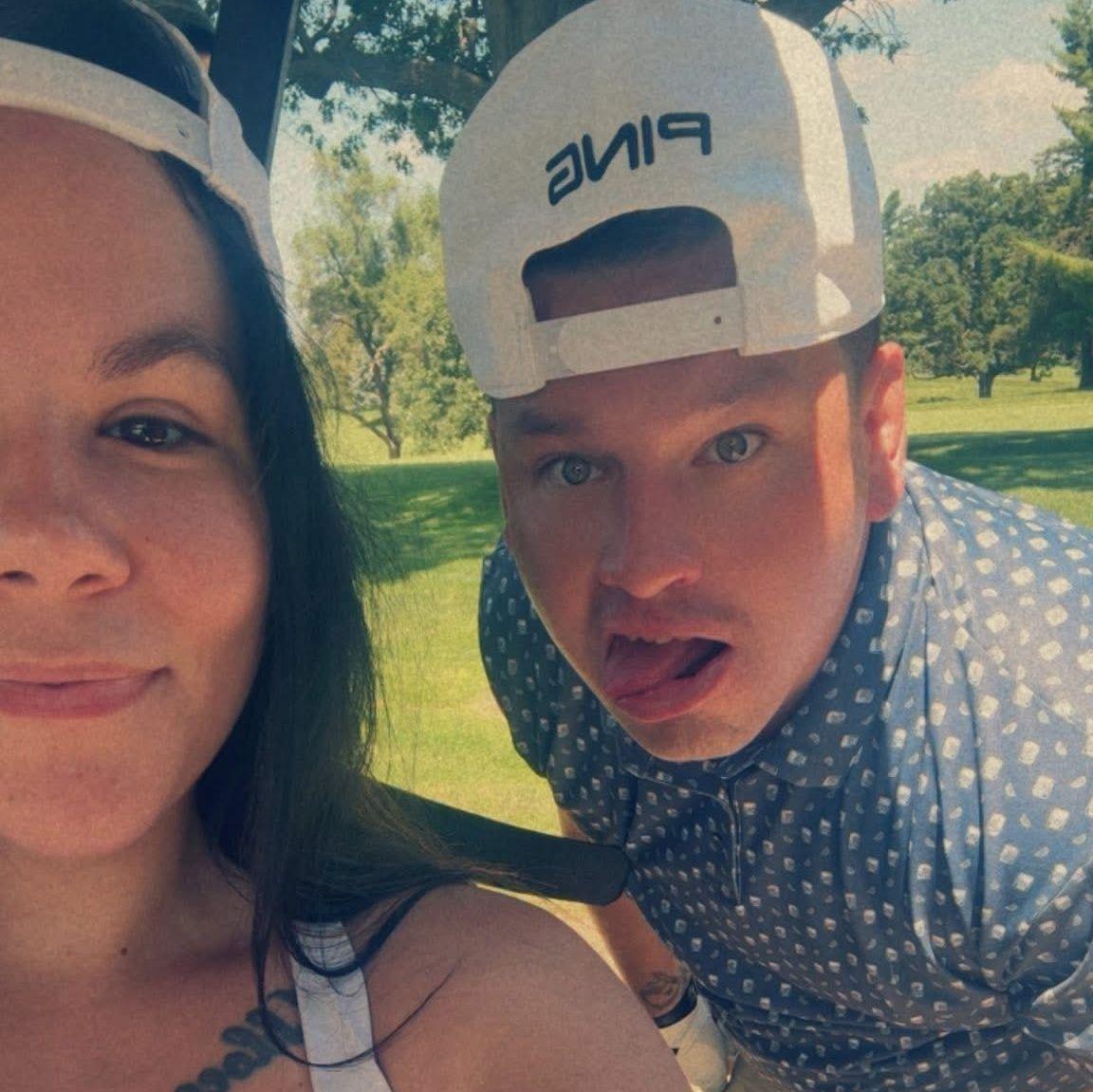 First time golfing for Alexis
