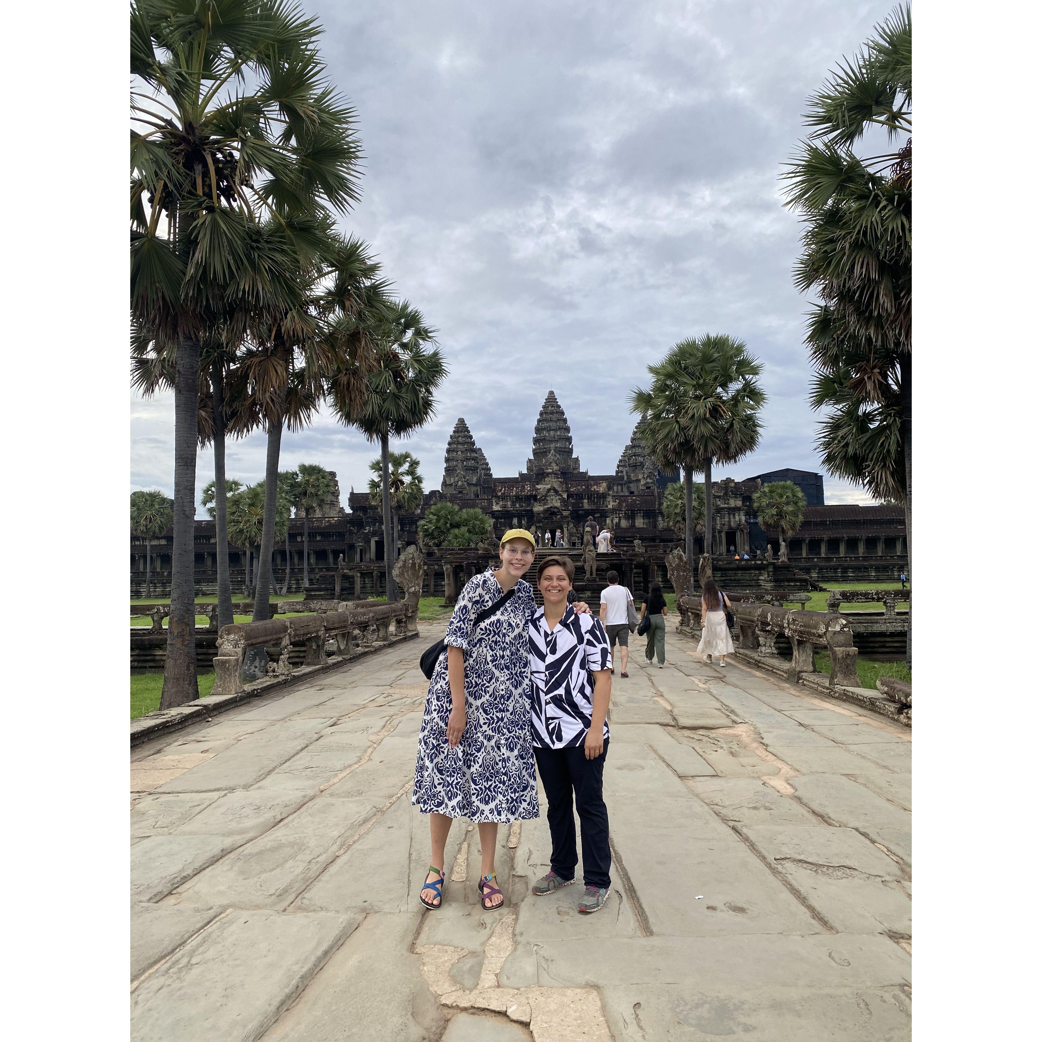Most famous being Angkor Wat, a Wonder of the Ancient World! And a life long dream of Liz's to visit. Happy to report that the temple more than lived up to the hype!!!