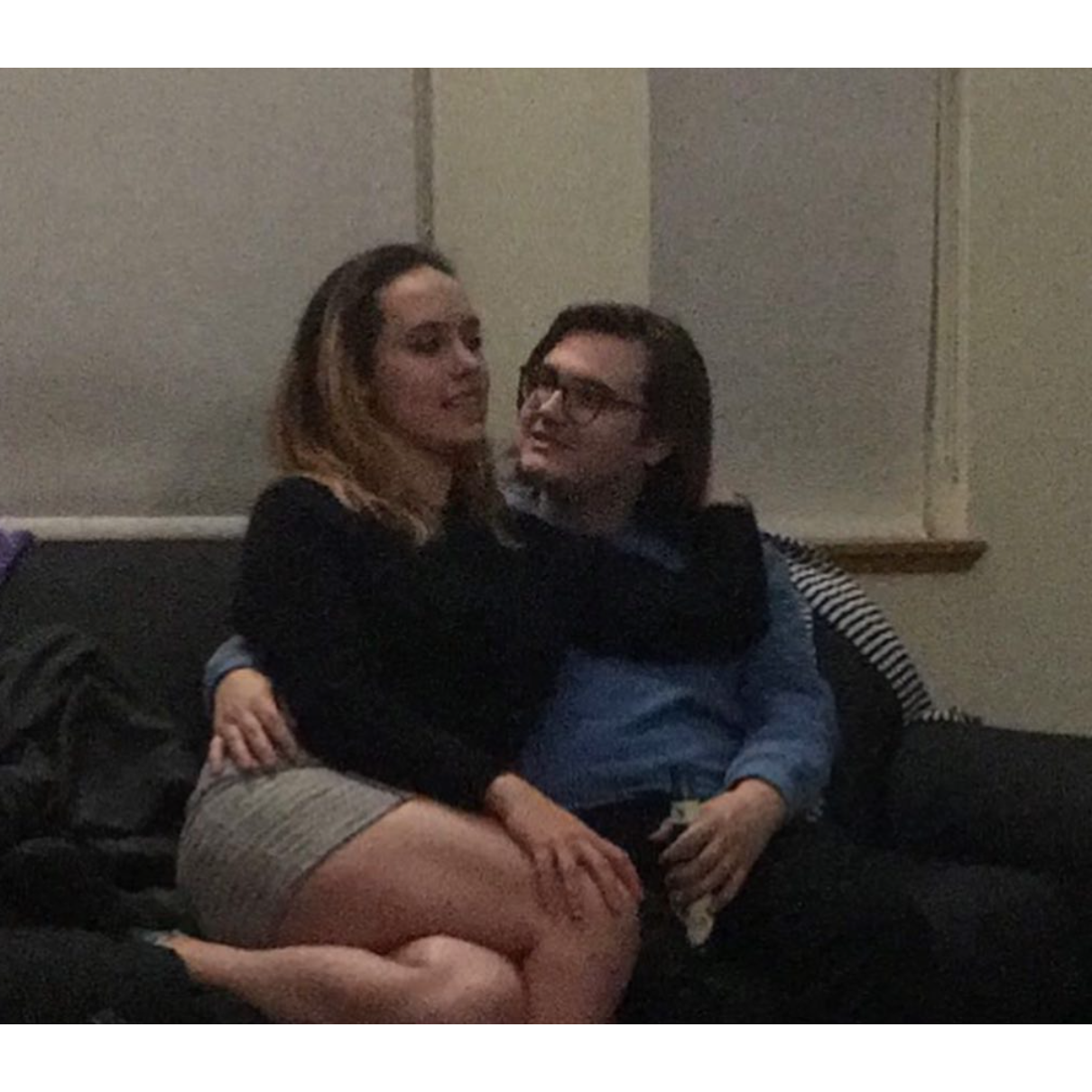 The first photo of us after we started dating.