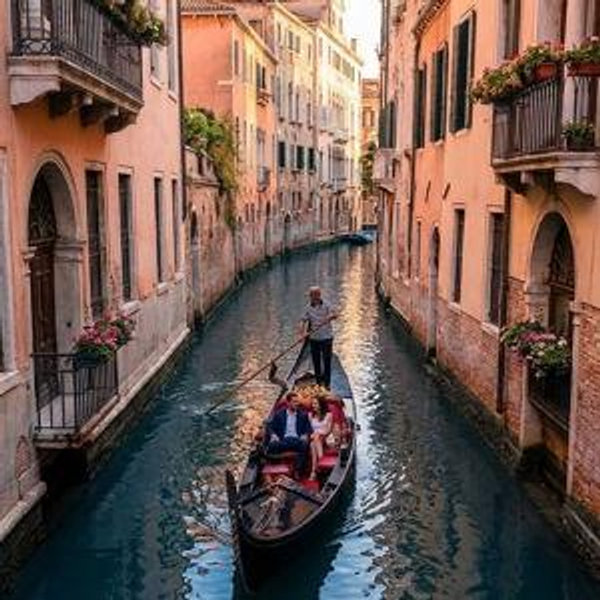 Romantic Gondola Ride & Dinner in Venice