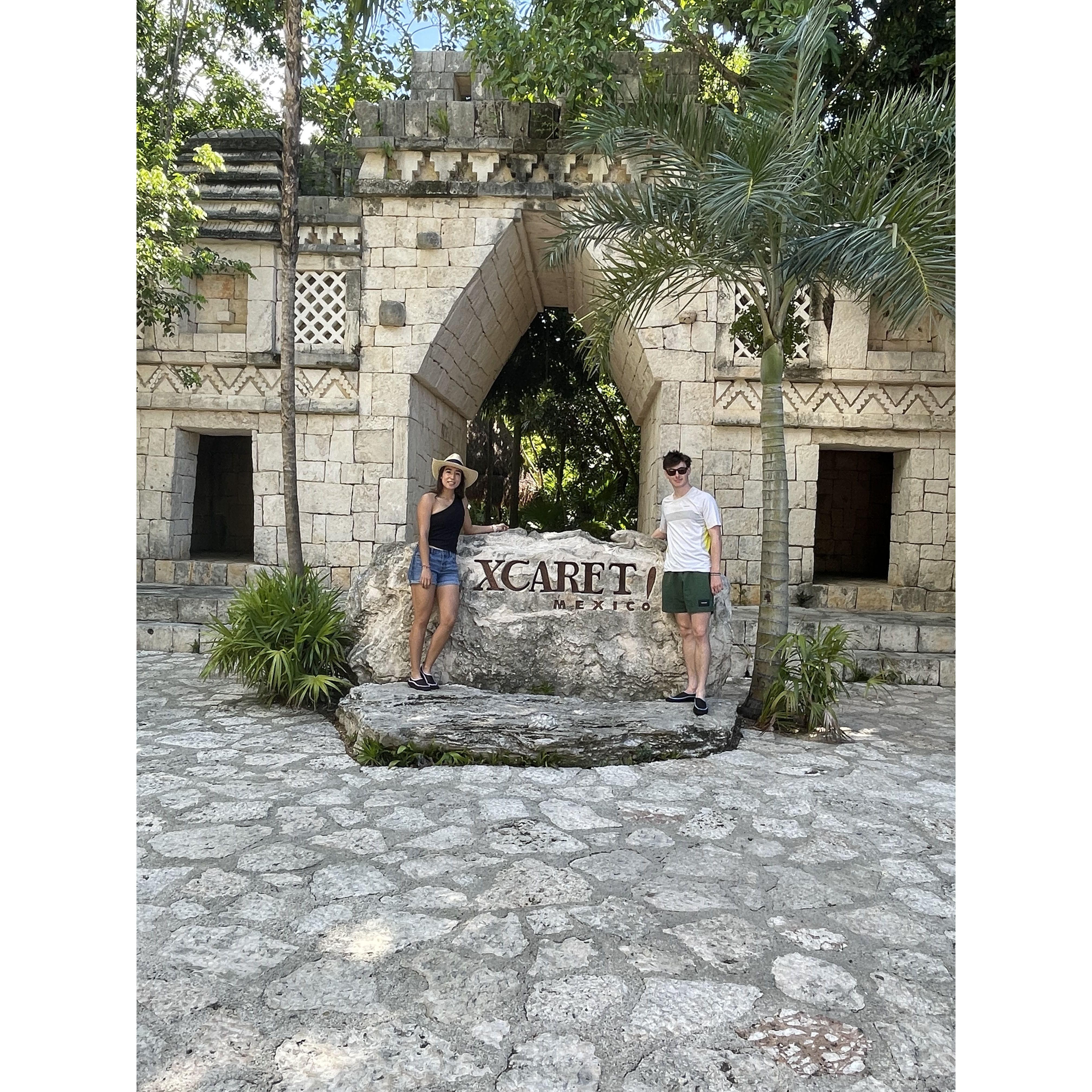 We went to Xcaret! We made chocolate from scratch and watched the "Mexico Espectacular" show!
