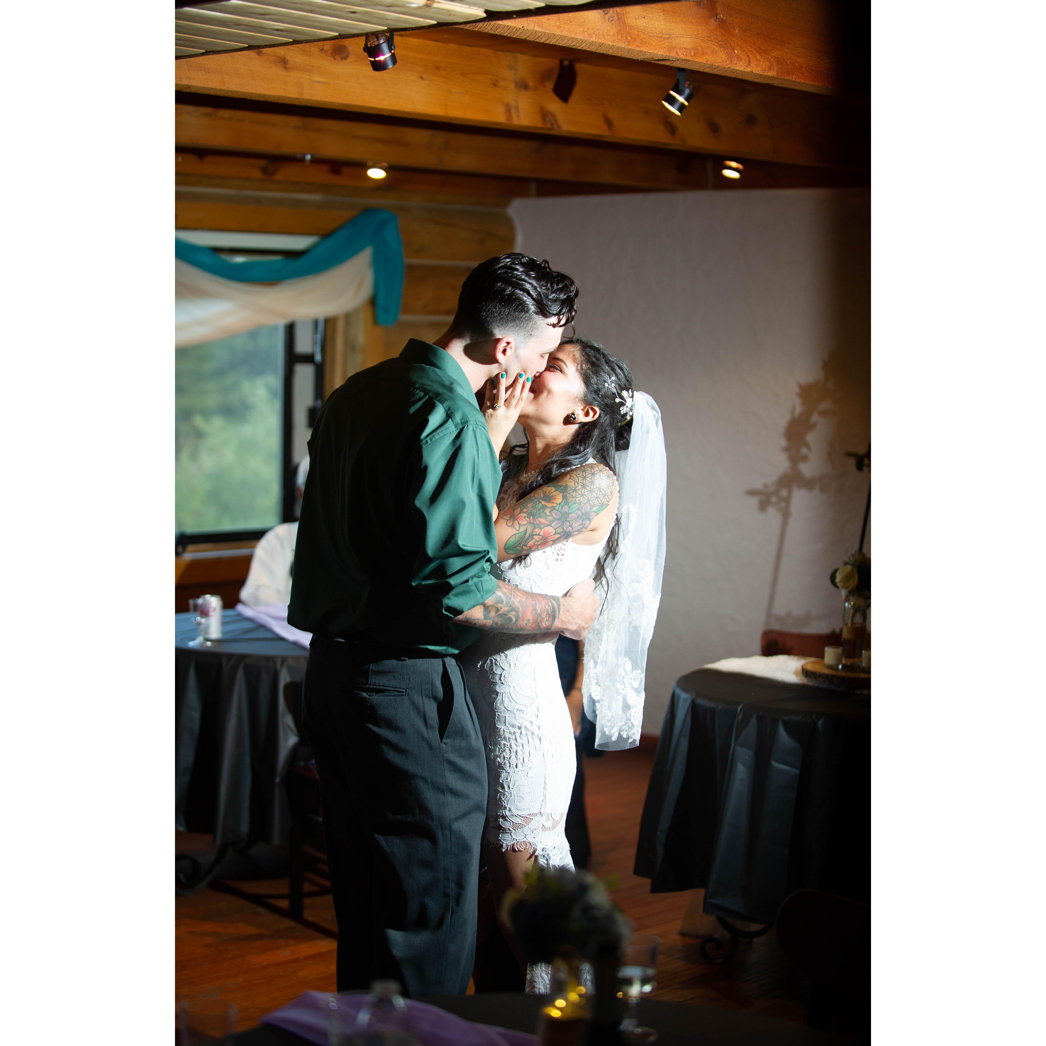 The final moment of our first dance as a married couple!