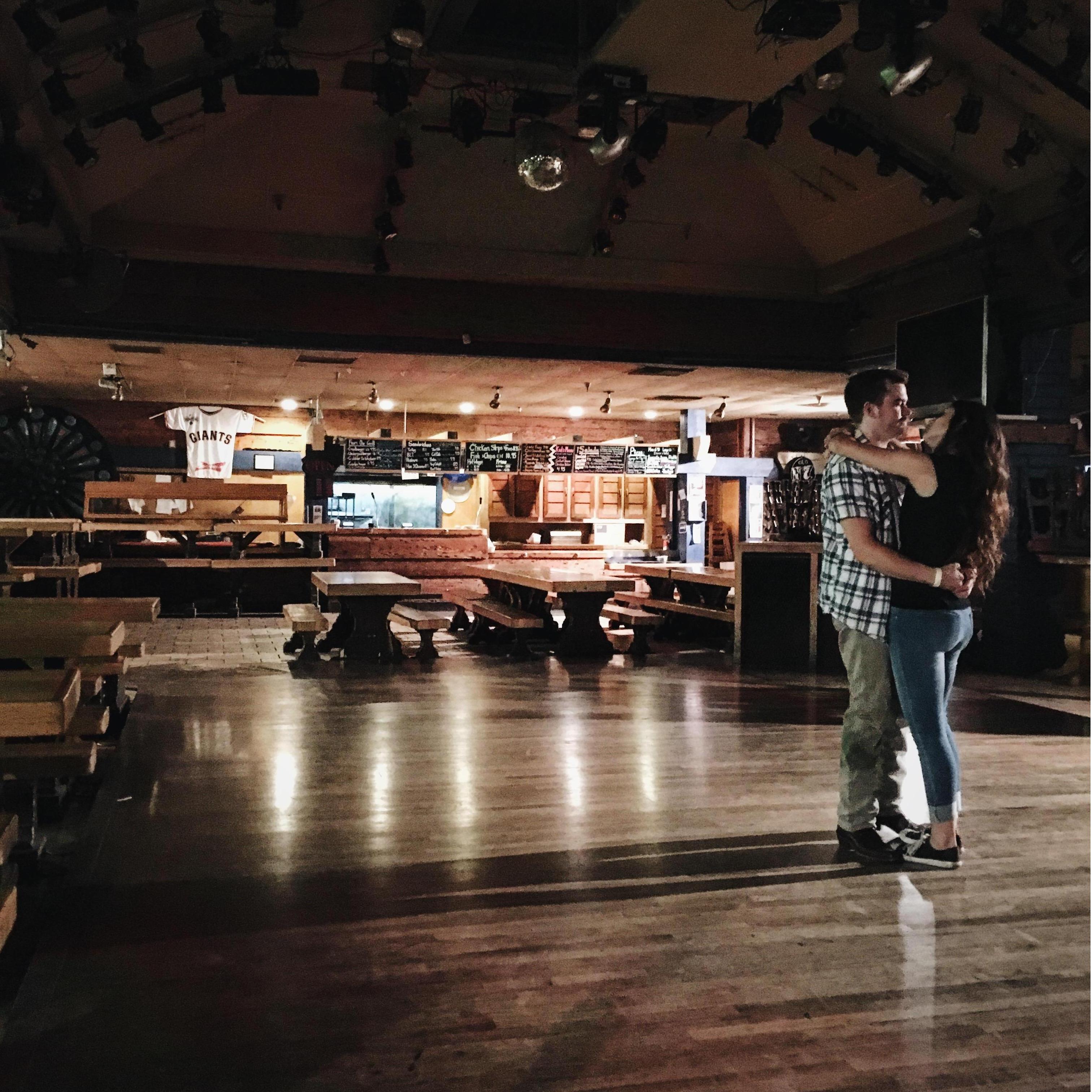 The night of our first official date.
