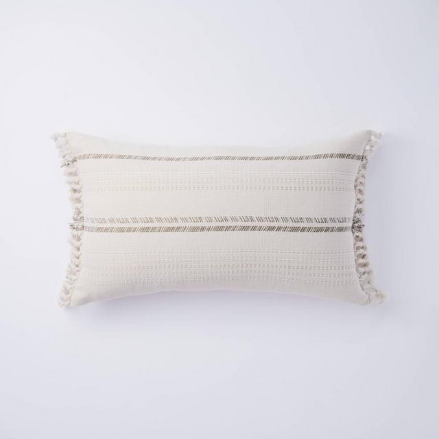 Lumbar Yarn Dye Stripe Pillow - Threshold™ designed with Studio McGee