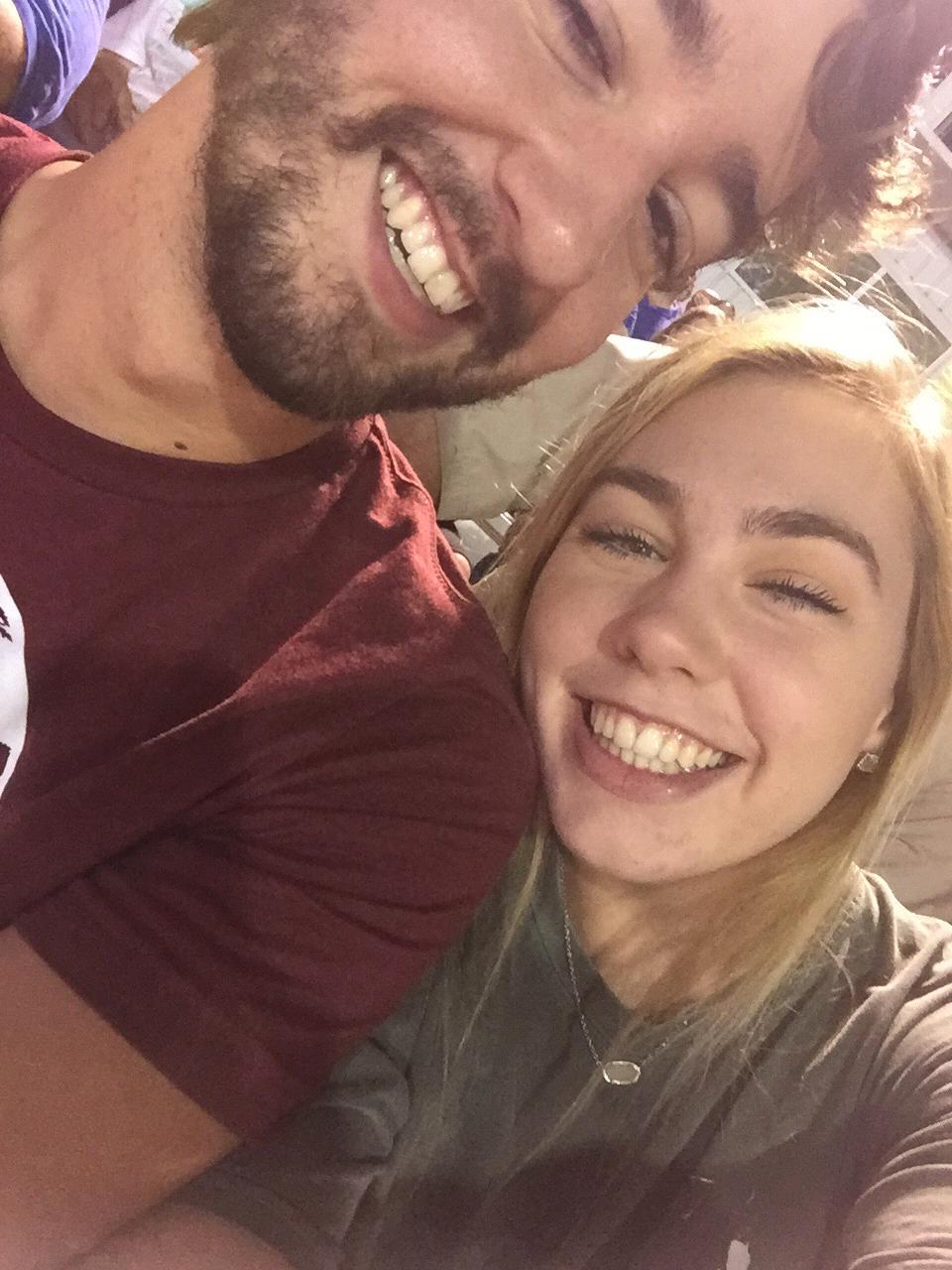 At one of Asa's football games!