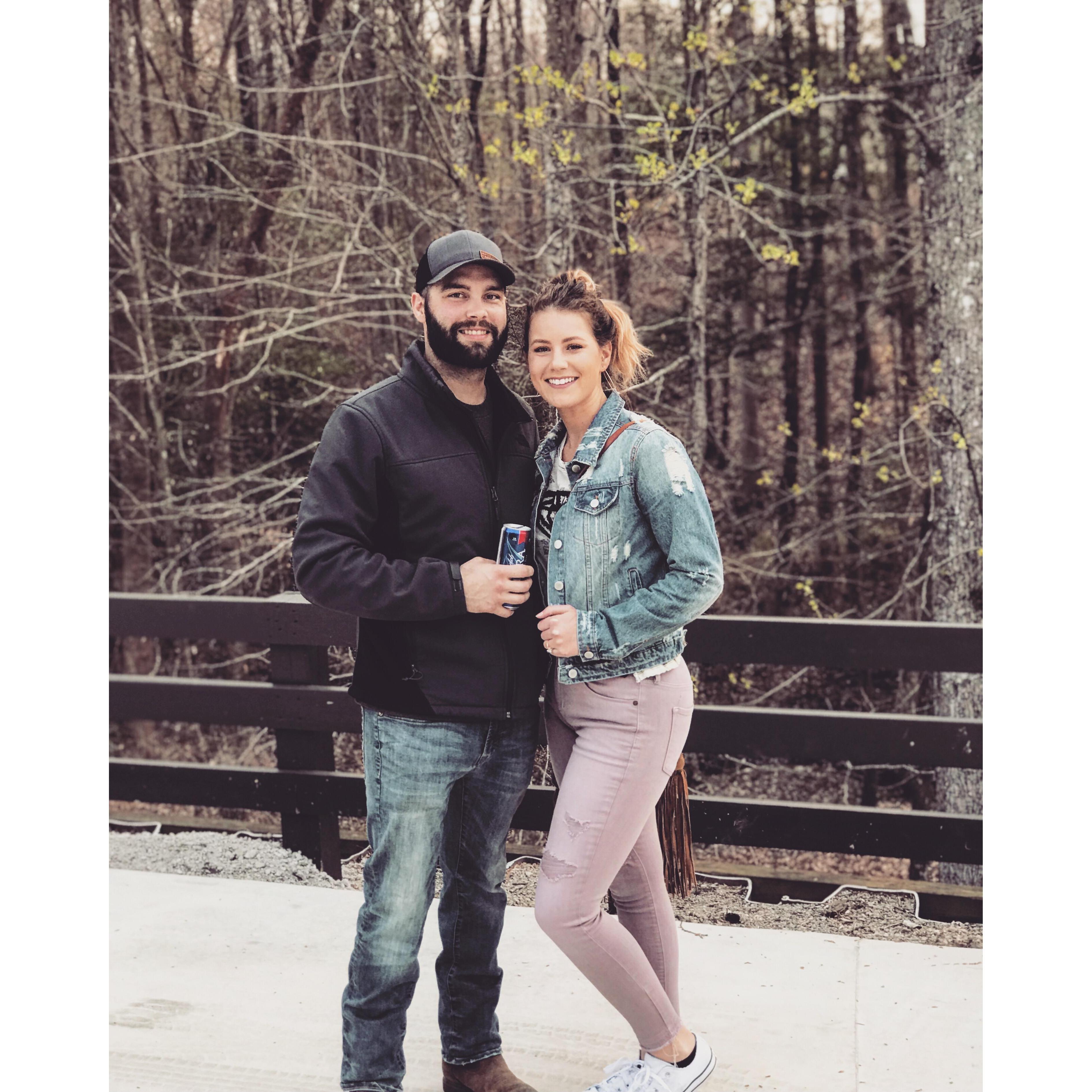 Pretending we were in the mountains but in reality we were only in Winton. Haha