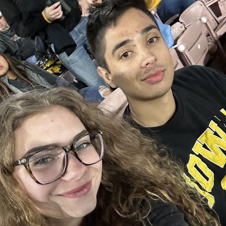 Iowa VS UCLA game. Our first Iowa game in California.