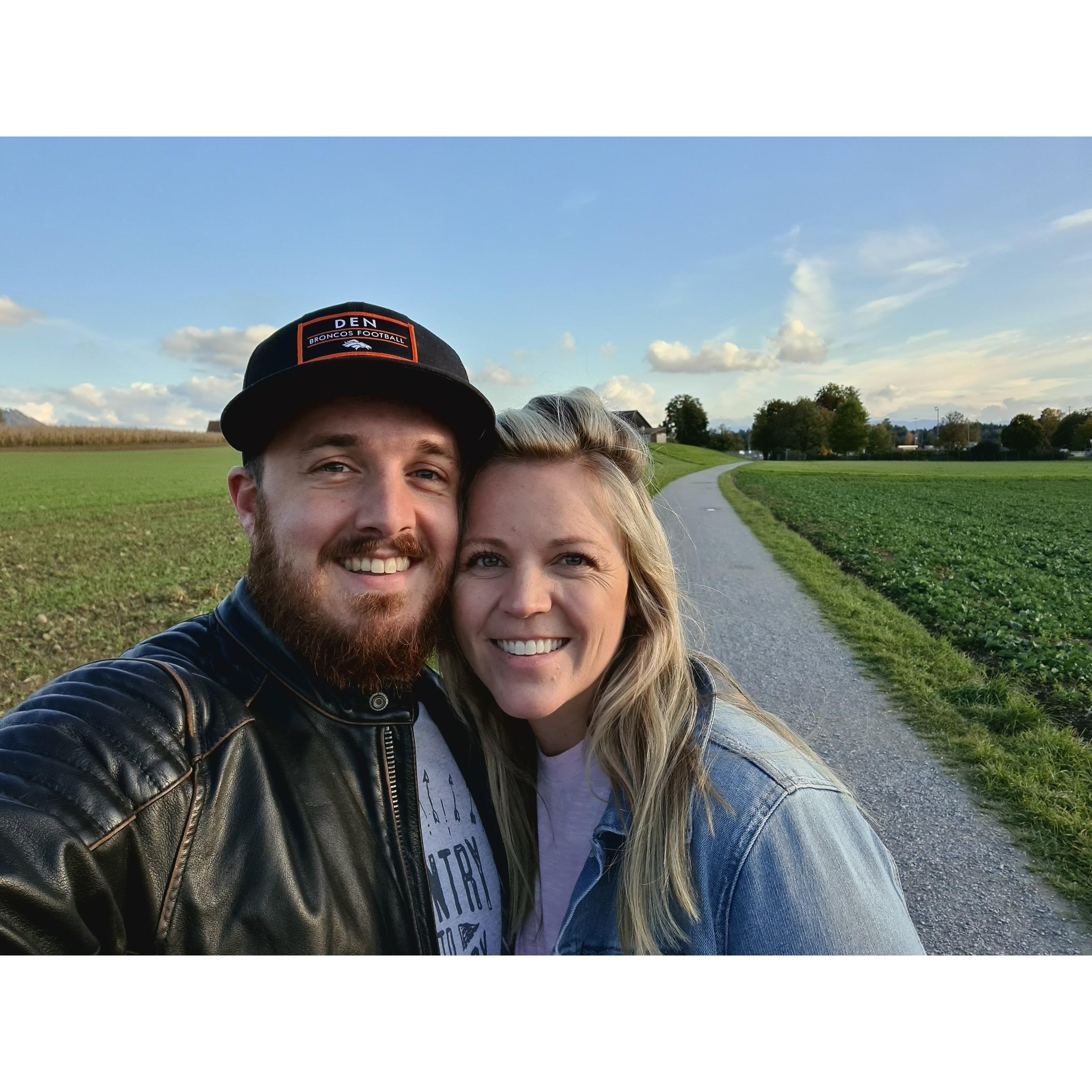 Because of Switzerland's rule of #loveisnottourism, Caitlin was able to travel back to Oli on Sept. 28th!! She stayed for almost 2 months :)