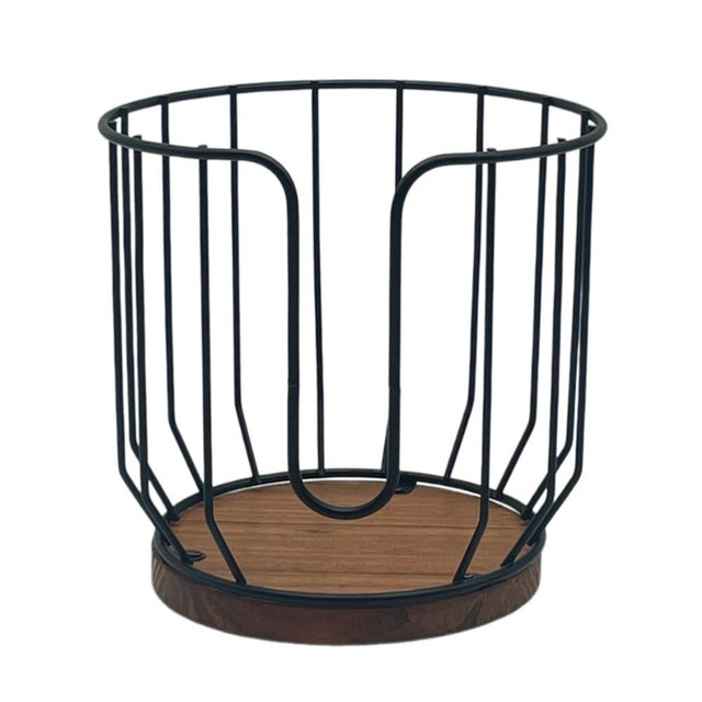 Generic Coffee Filter Holder Basket Container, Coffee Filter Storage Rack Coffee Pod Holder for Travel, Countertop, Kitchen Decor Large, black