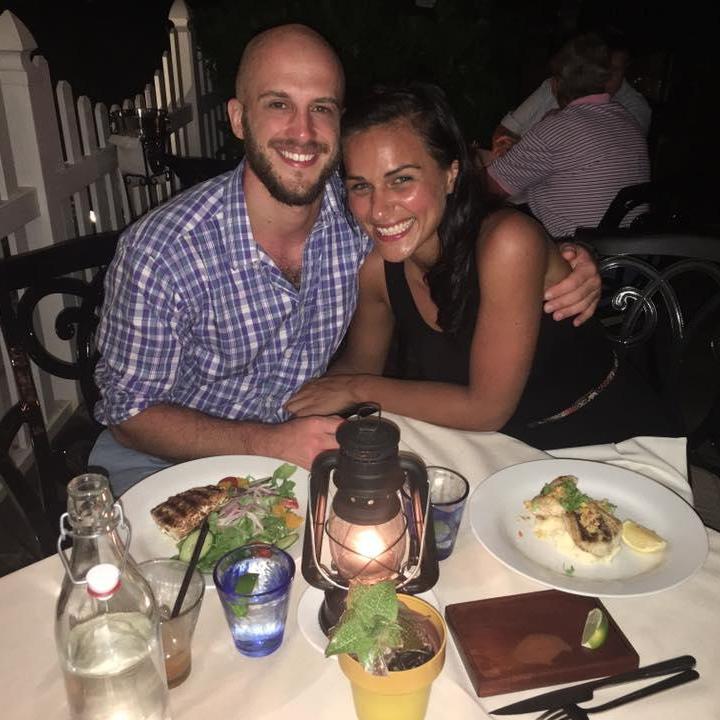 Dinner in Turks and Caicos before we got engaged! October 2016.