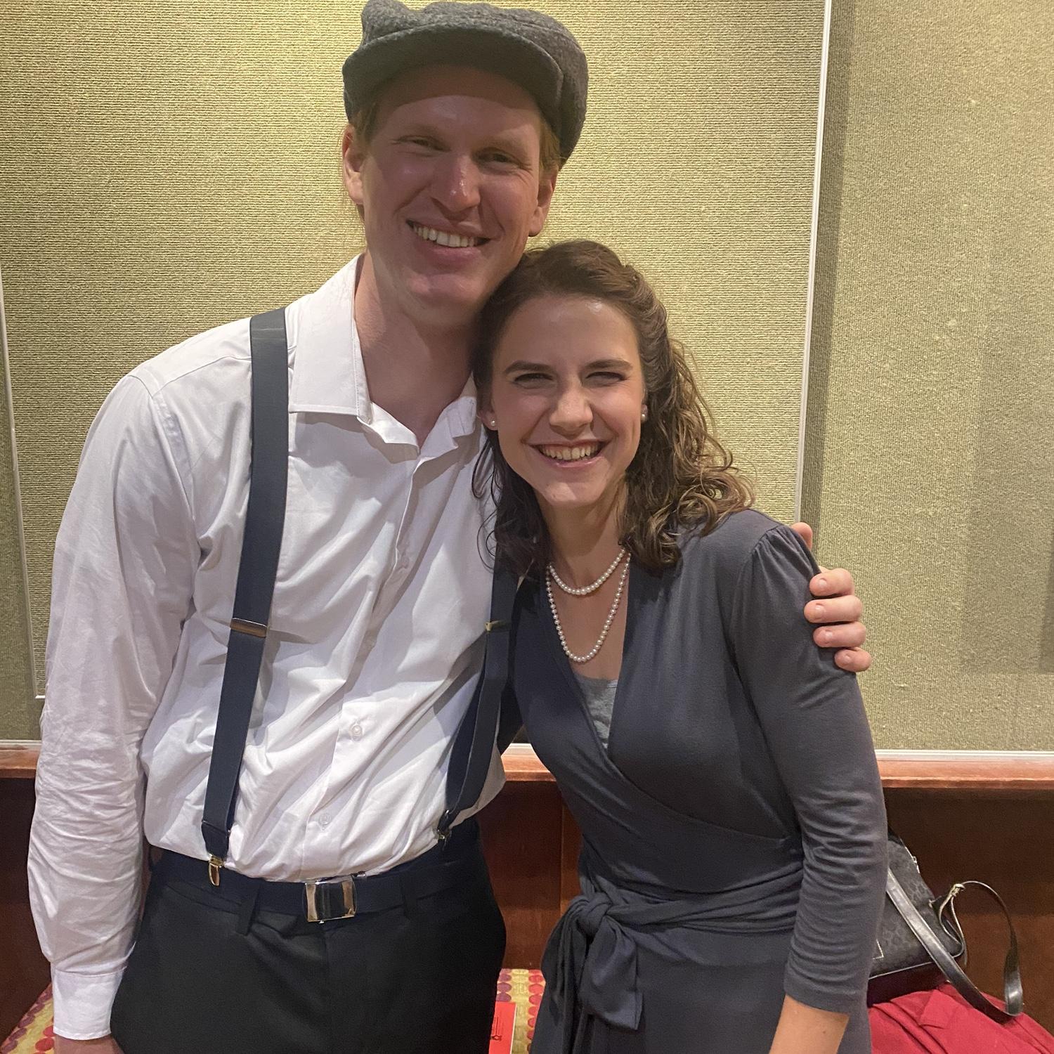 Opening night of Annie 2022 — It was Elisha’s first show as BPCT’s costumer, and this time she wasn’t afraid to ask Kyle to dress up! It was the first of many times…