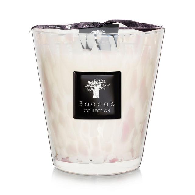 Baobab Collection Max 16 White Pearls Candle