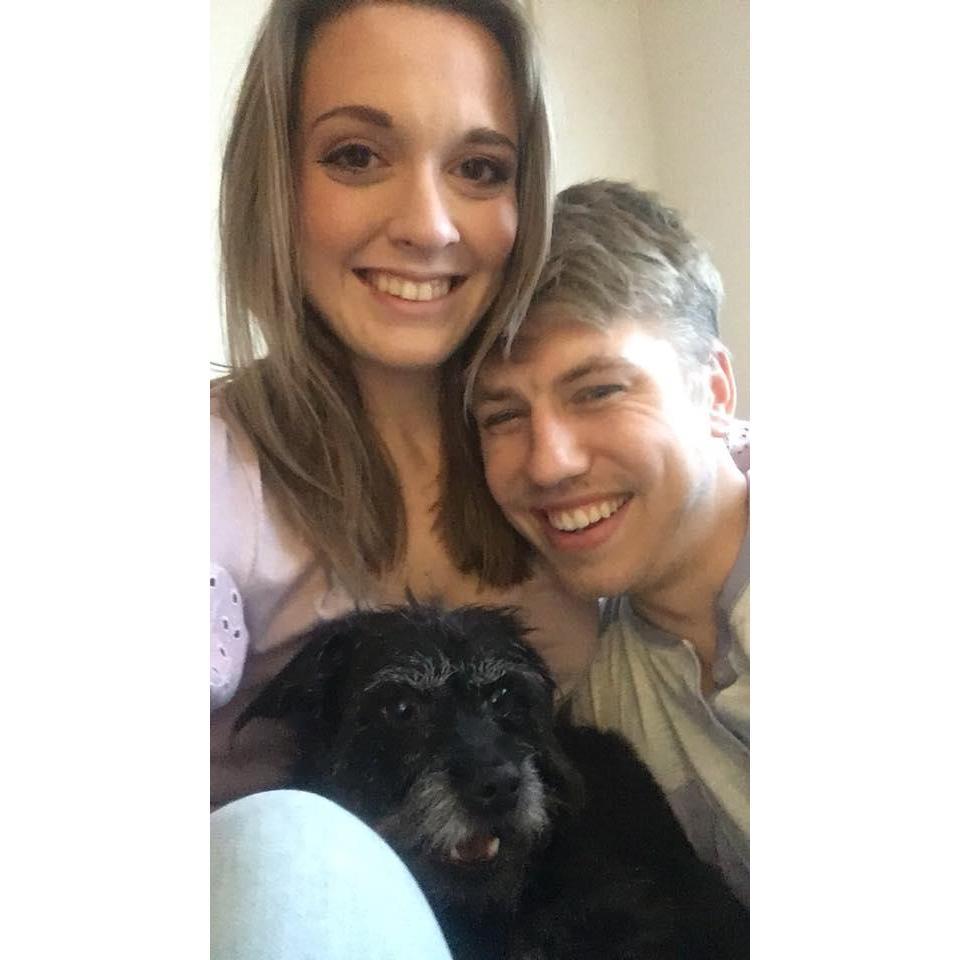 Us and George, our perfect puppy