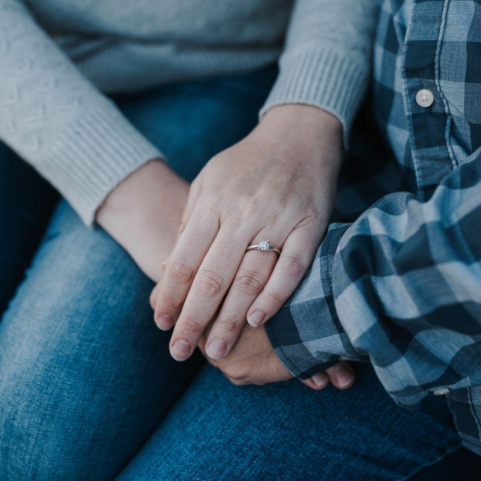 December 2021 - engagement pictures at Willow Springs Park.