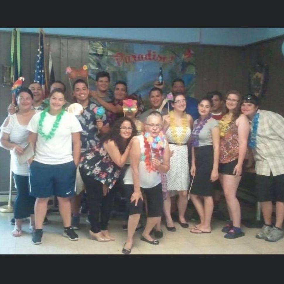 Rudy's family at Kayla's graduation/18th birthday