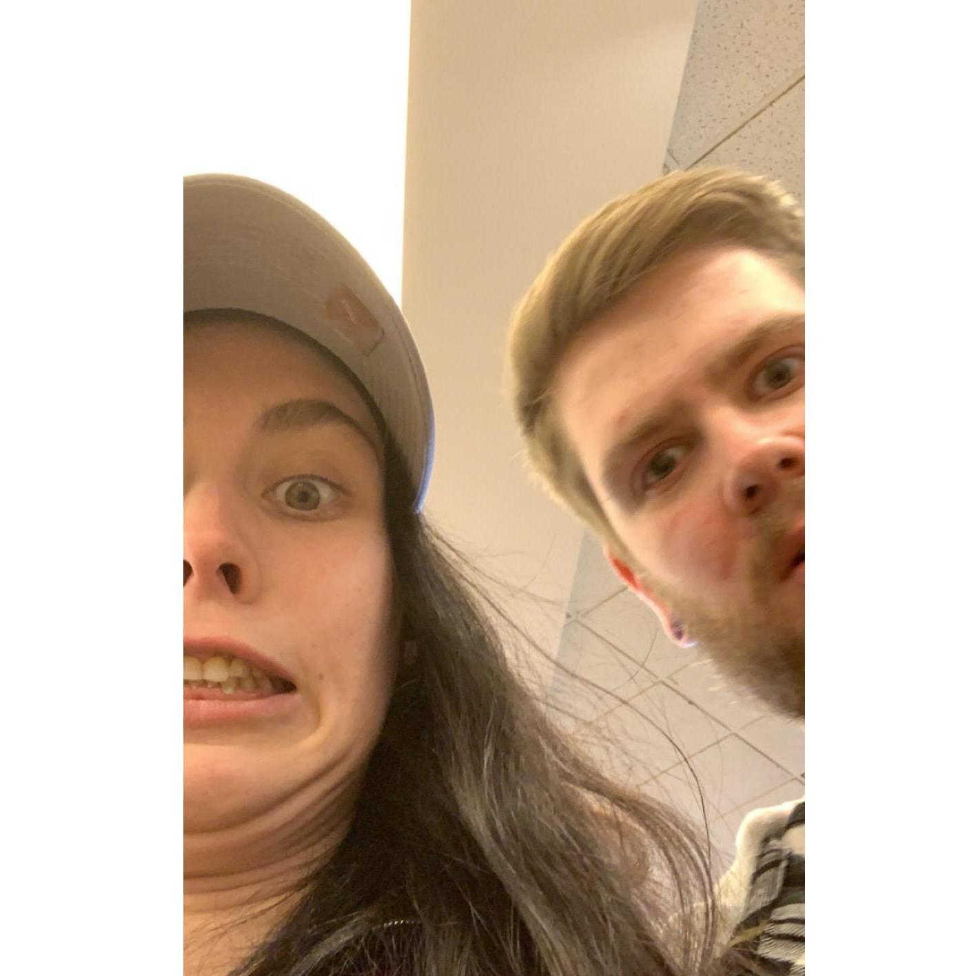 Just one of many photos that sums up our relationship